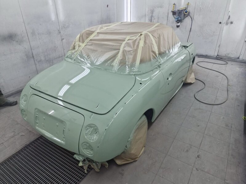 nissan-figaro-respray-emerald-green